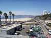 Up the coast from the start of Santa Monica Pier 