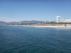 Looking at Santa Monica from the end of the pier 
