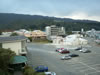 Mountains behind the hotel car park 